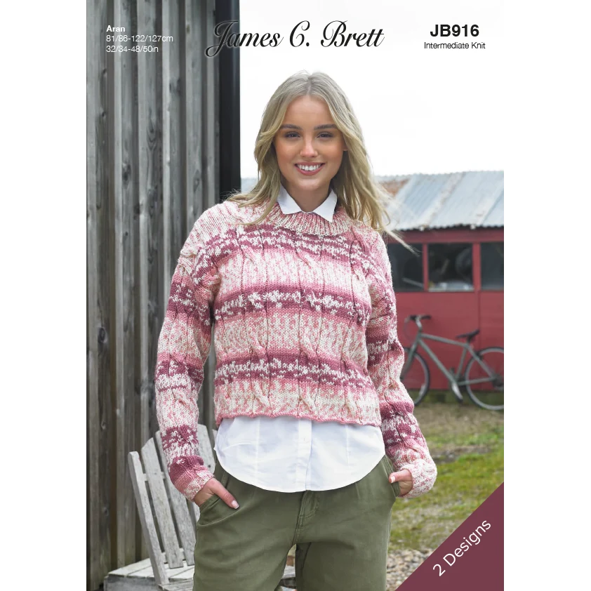 Sweater in James C Brett Croftland Aran & Scandi Aran
