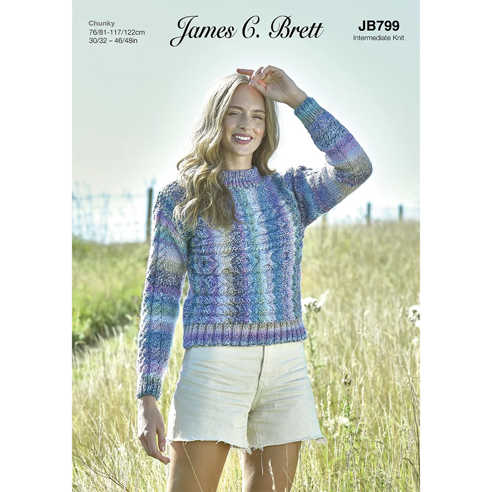 Sweater in James C Brett Marble Chunky