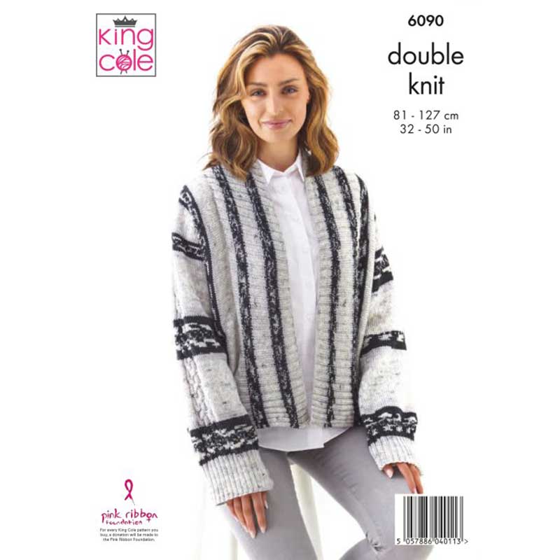 Sweater & Jacket Knitted in King Cole Fjord DK - Image 3