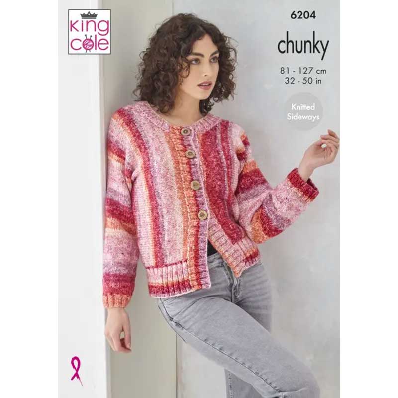 Sweater & Jacket Knitted in King Cole Hedgerow Chunky - Digital Version 6204