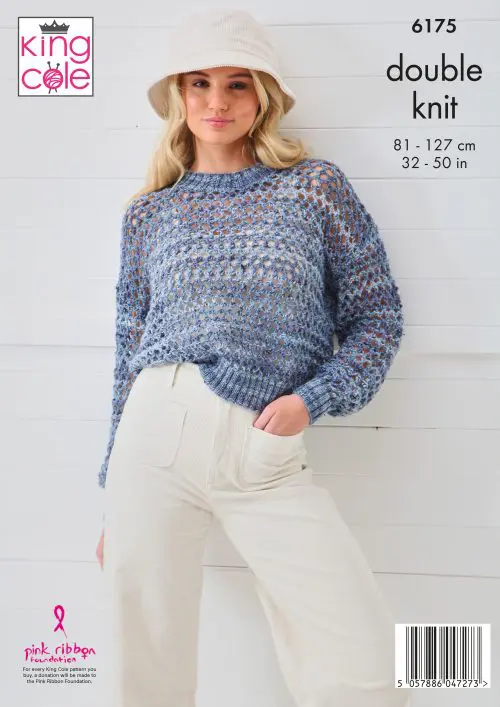 Sweater & Tank Knitted in in King Cole Homespun Prism DK - Digital Version 6175 - Image 3