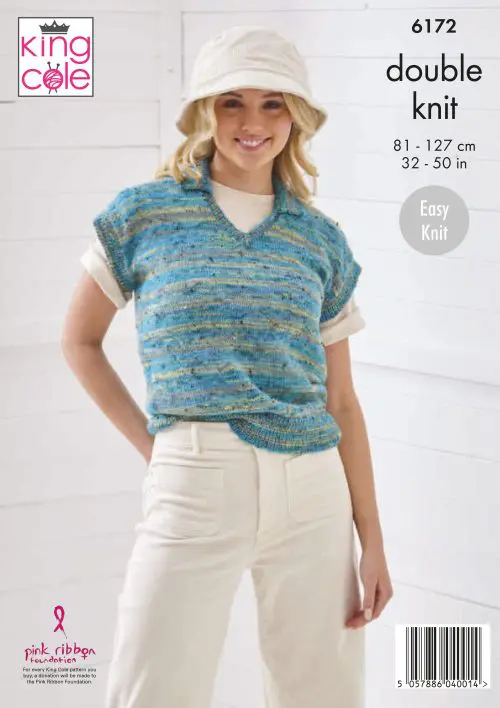 Sweater & Tank Knitted in King Cole Homespun Prism DK - Digital Version 6172 - Image 3