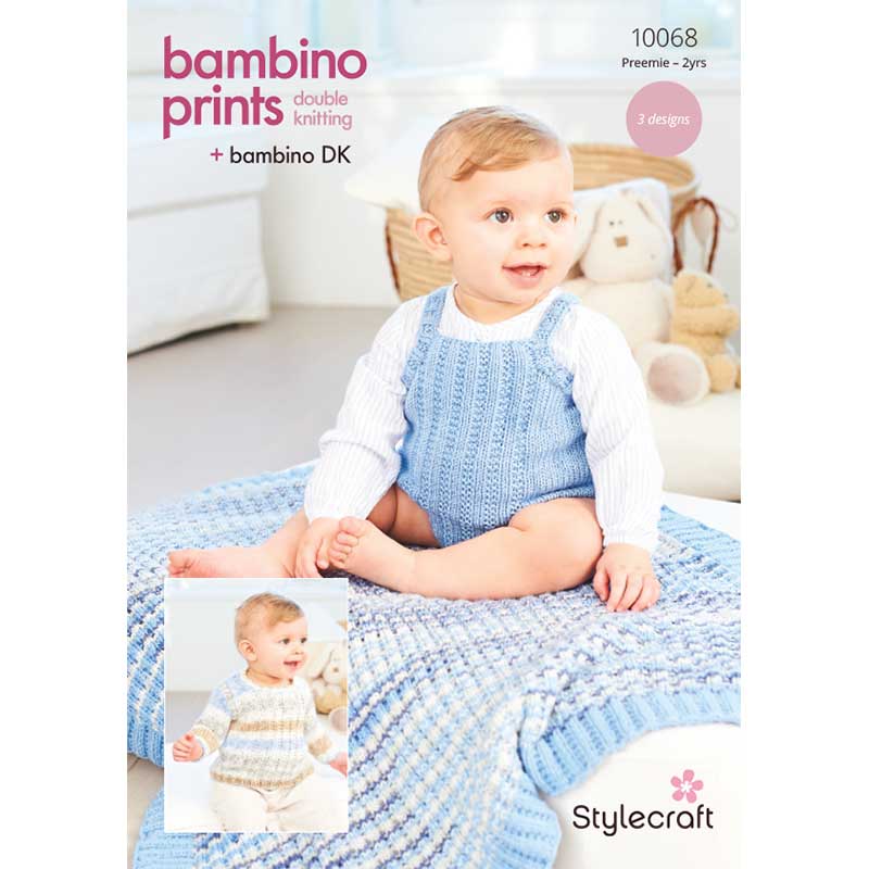 Sweater, Vest and Blanket in Stylecraft Bambino DK & Prints DK