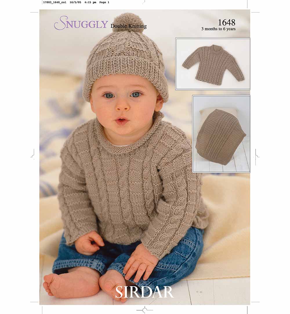 Sweaters. Hat and Blanket in Sirdar Snuggly DK