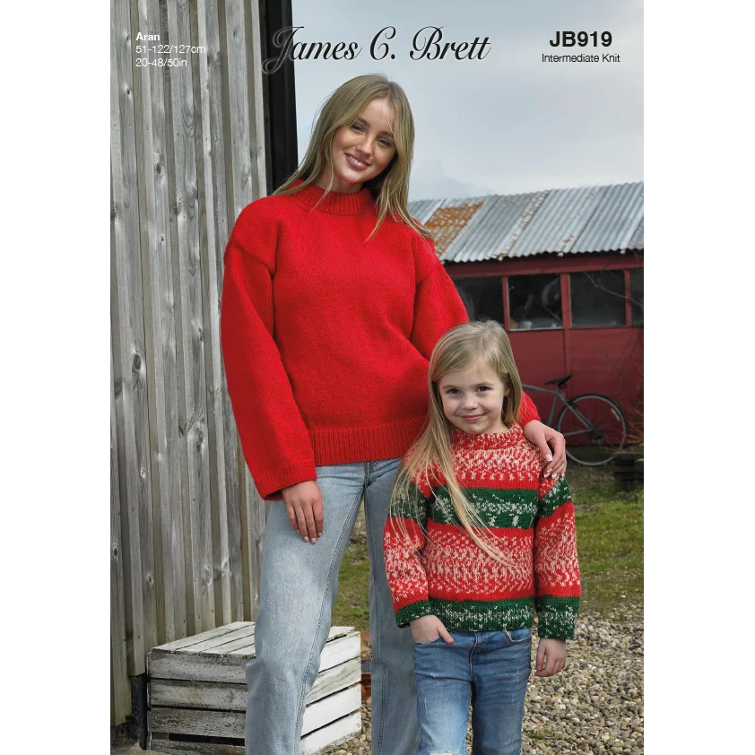 Sweaters in James C Brett Croftland Aran & Scandi Aran