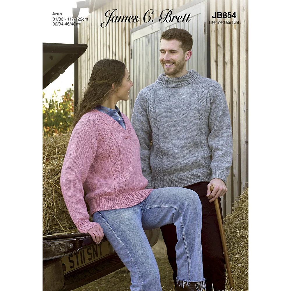 Sweaters in James C Brett Croftland Aran