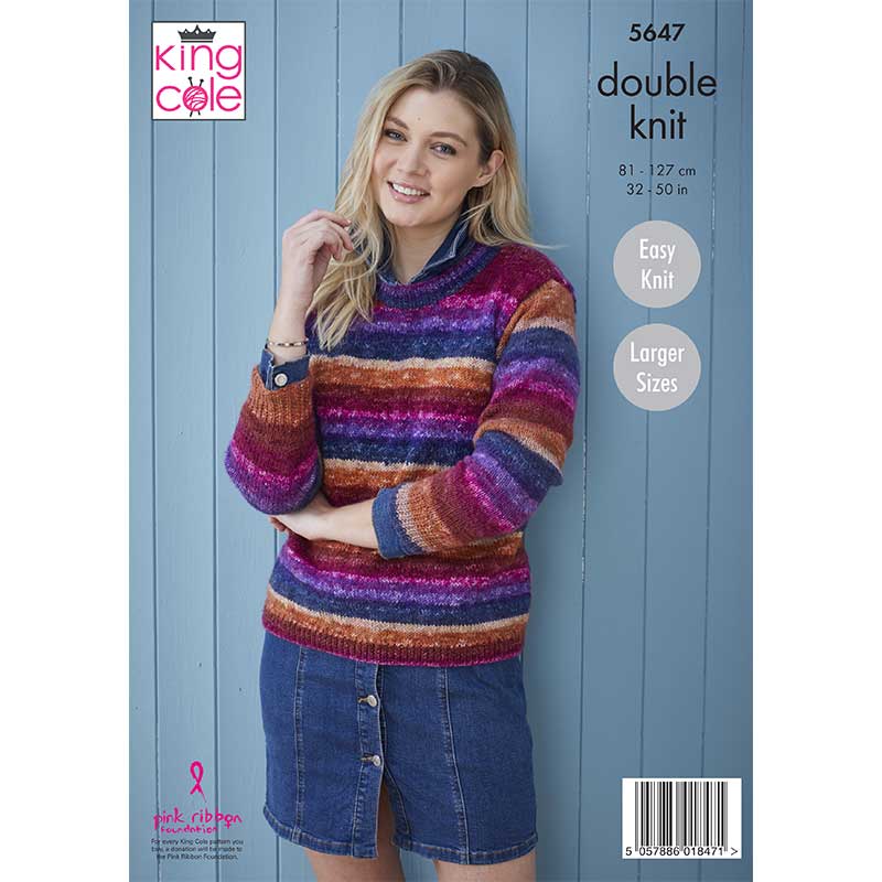 Sweaters in King Cole Bramble DK - Digital Version 5647 - Image 3