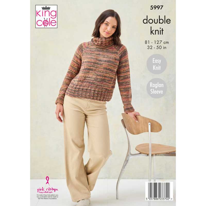 Sweaters in King Cole Homespun Prism DK - Image 3