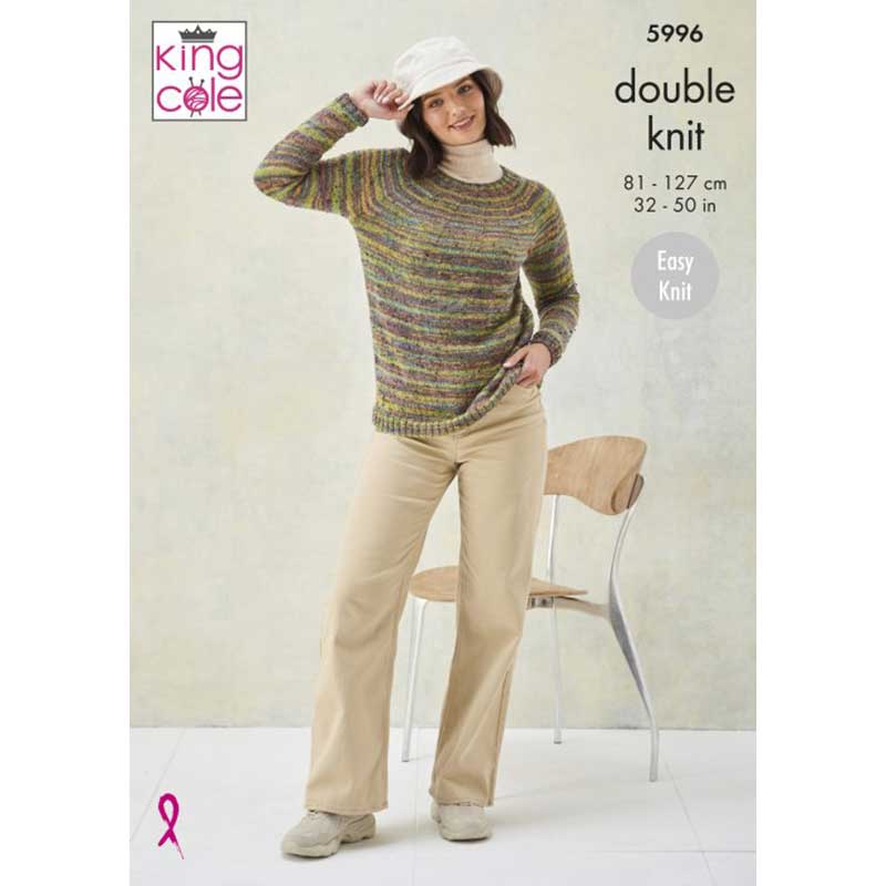 Sweaters  in King Cole Homespun Prism DK - Digital Version 5996