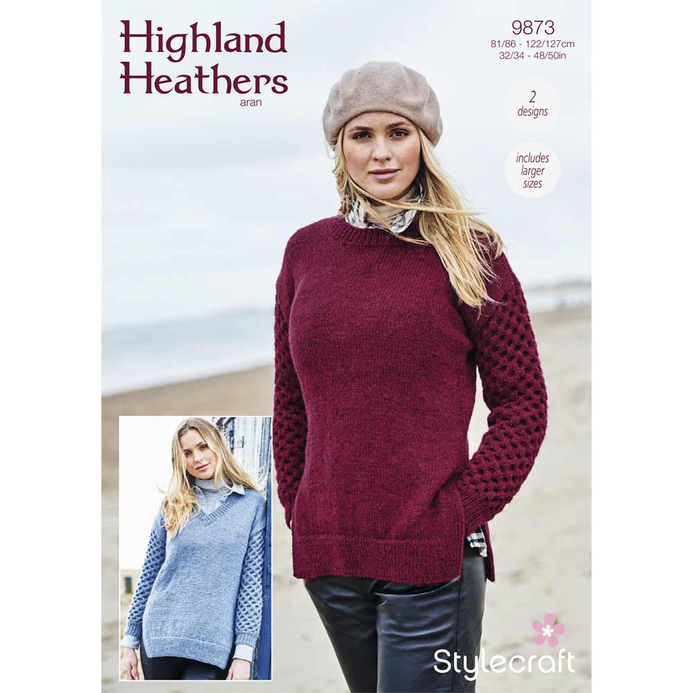 Sweaters in Stylecraft Highland Heathers Aran - Digital Version 9873