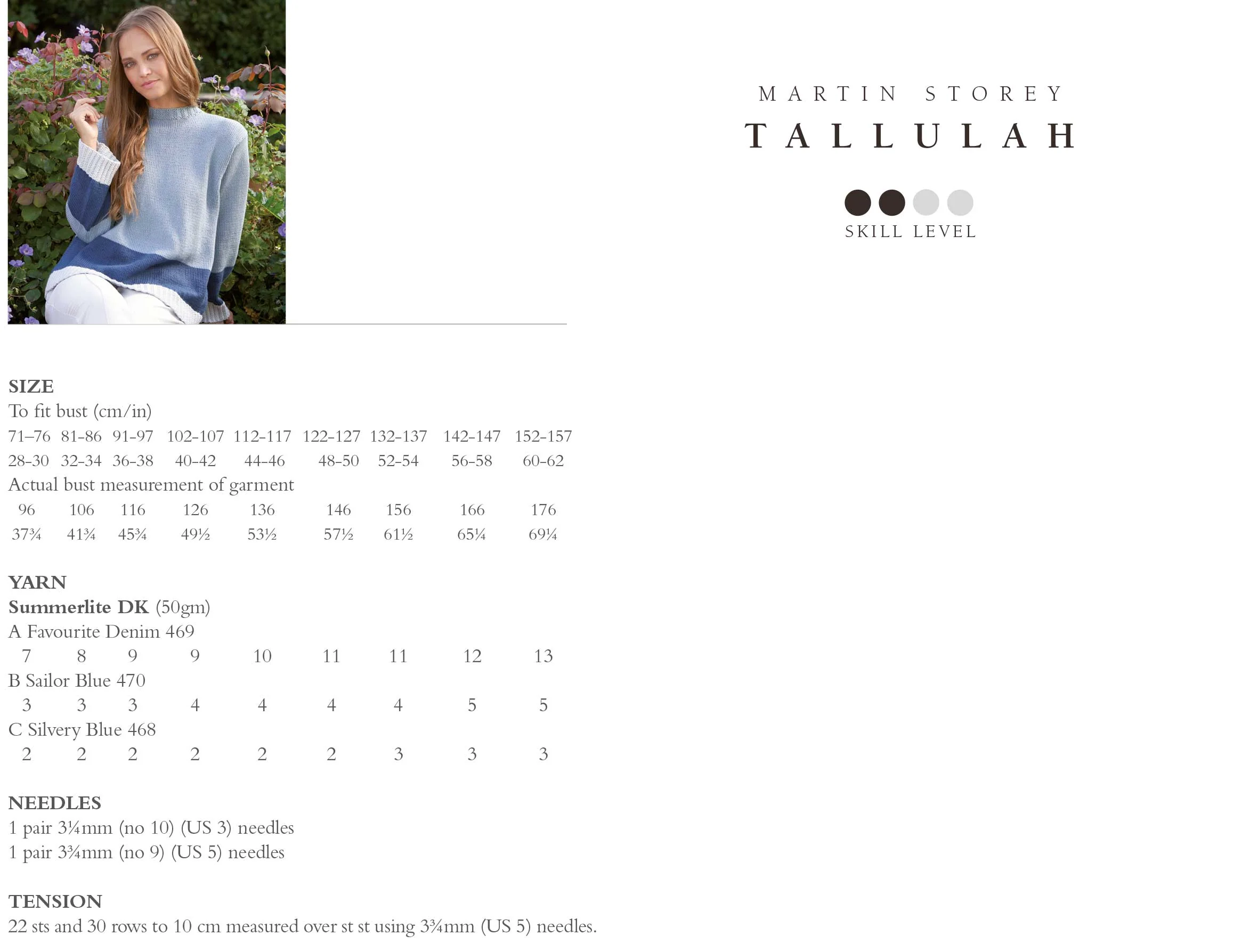 Tallulah Sweater in Rowan Summerlite Dk - Digital Version - Image 2