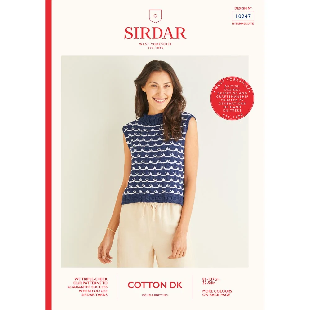 Tank Top in Sirdar Cotton Dk - Digital Version 10247