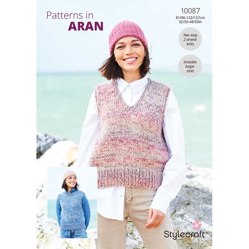 Tank Tops in Stylecraft Grace and Impressions Aran - Digital Version 10087