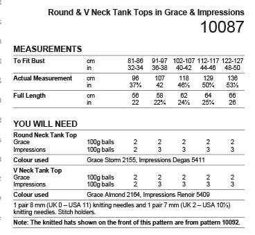 Tank Tops in Stylecraft Grace and Impressions Aran - Digital Version 10087 - Image 2