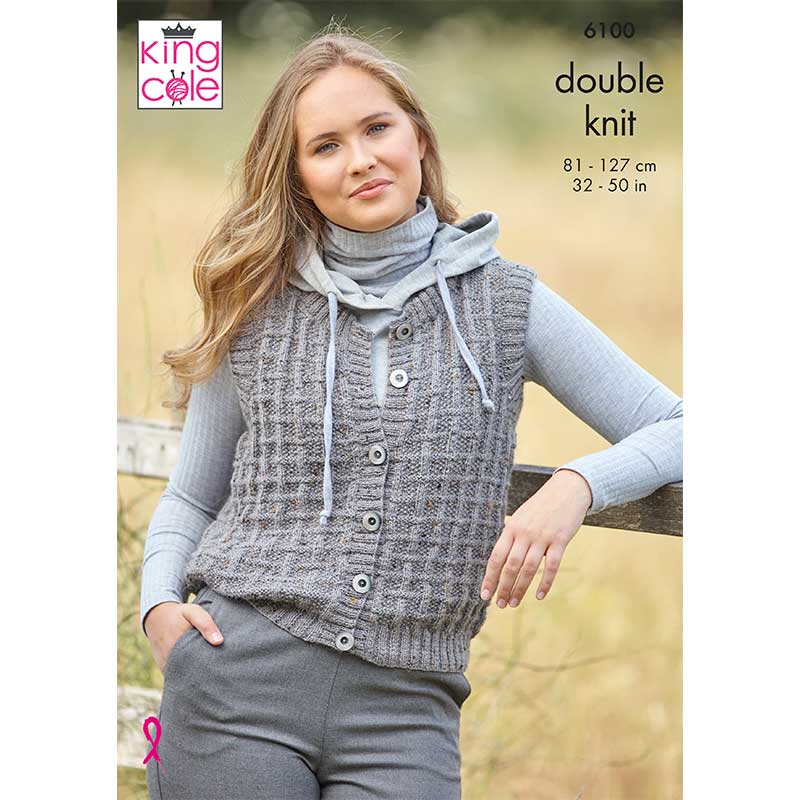 Tank & Waistcoat in King Cole Homespun Dk