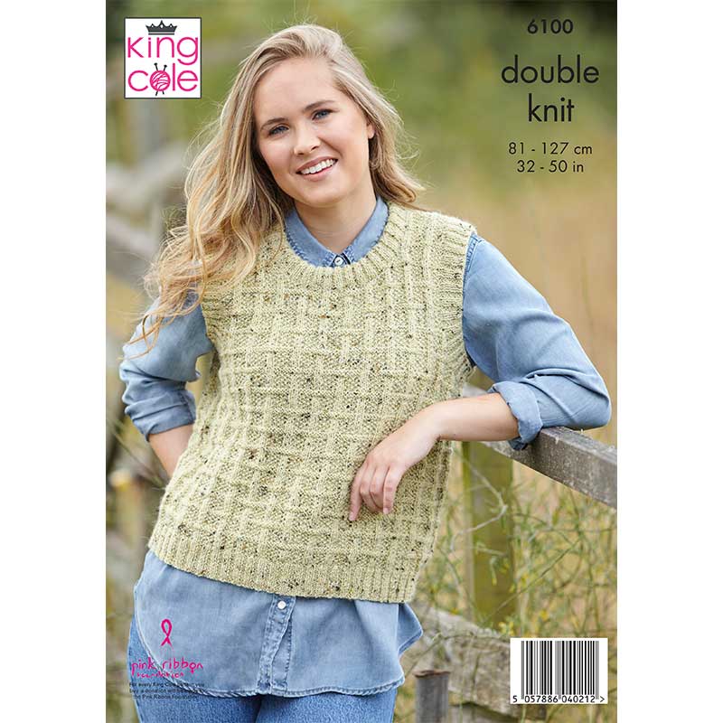 Tank & Waistcoat in King Cole Homespun Dk - Image 2