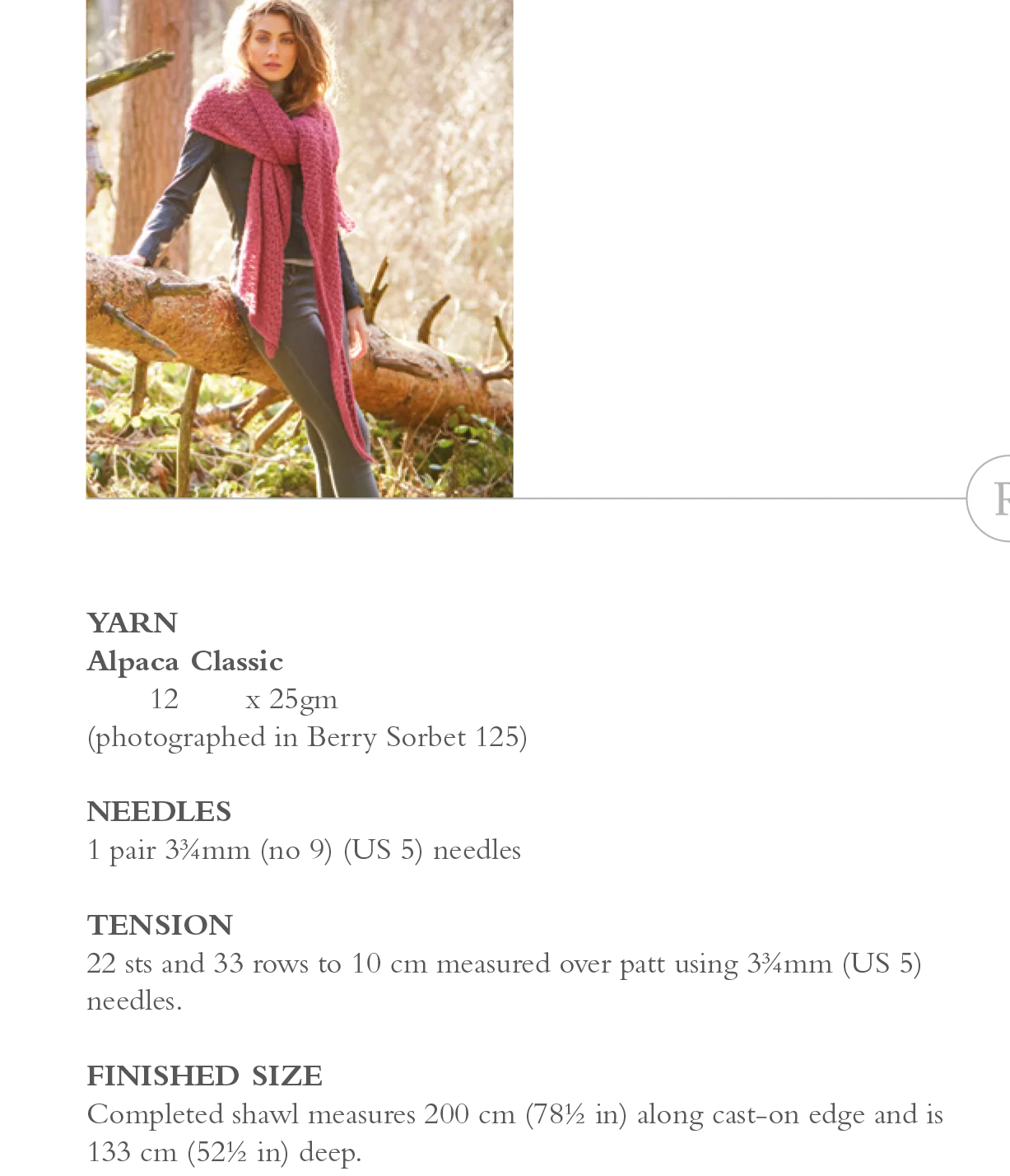 Tarma Shawl in Rowan Alpaca Classic - Digital Version ZM64-00037 - Image 2