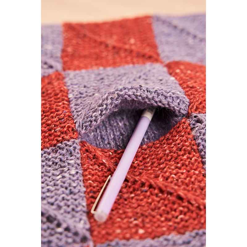 Textured Tiles Sweater - Two Colour Kit in Rowan Felted Tweed by Georgia Farrell - 5 sizes - Image 4