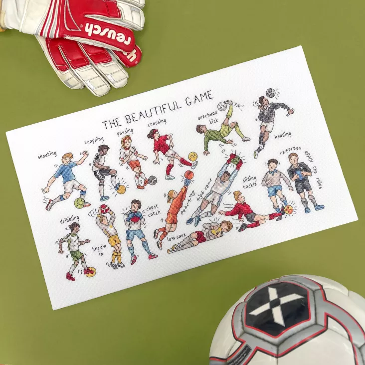 The Beautiful Game - Bothy Threads Cross Stitch Kit - Image 2