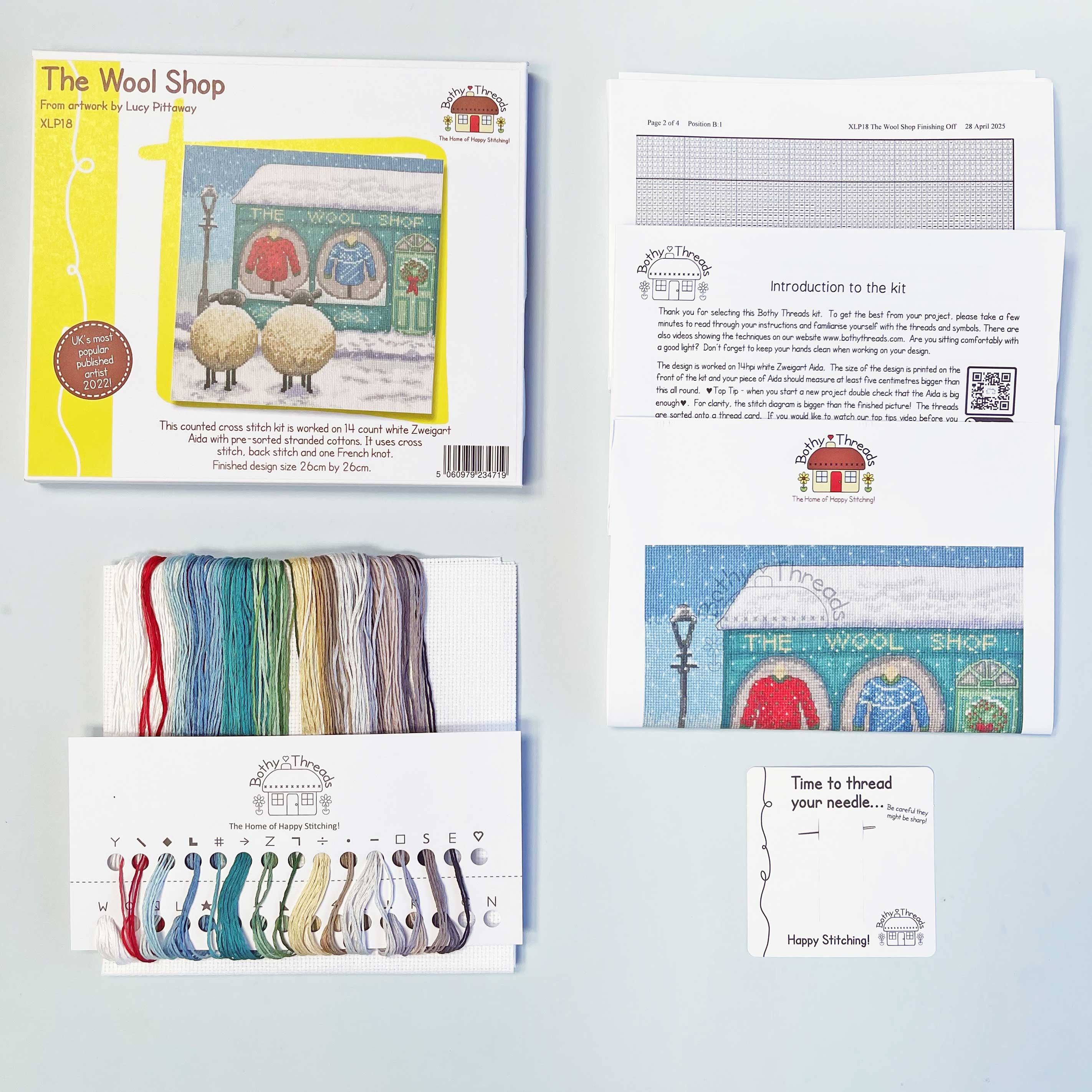 The Wool Shop - Bothy Threads Cross Stitch Kit - Image 2