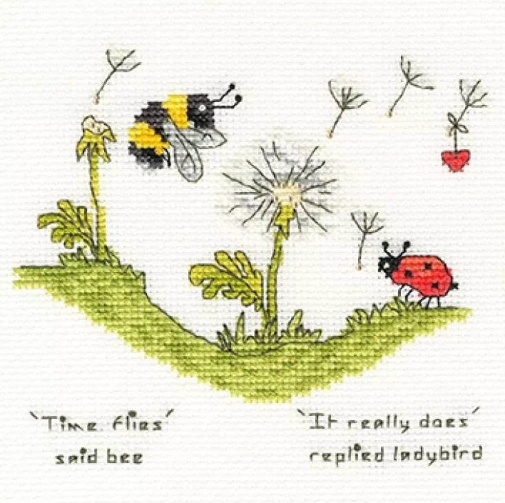 Time Flies Cross Stitch Kit