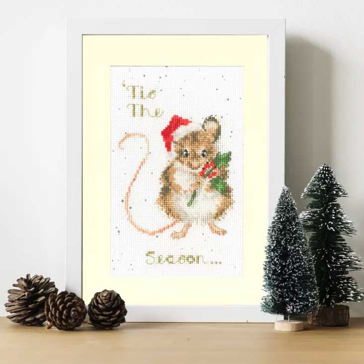 'Tis The Season - Christmas Card Cross Stitch Kit - Image 2