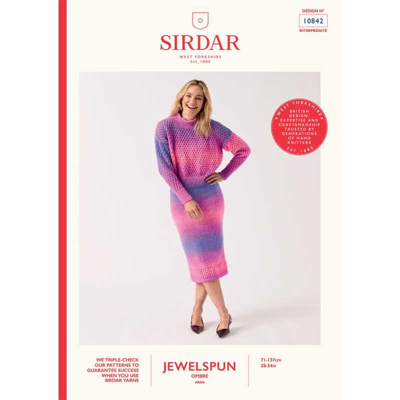 Togetherness Twopiece in Sirdar Jewelspun Ombre Aran - Digital Version 10842