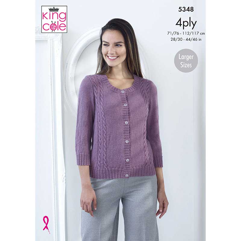 Top and Sweater in King Cole Merino Blend 4ply