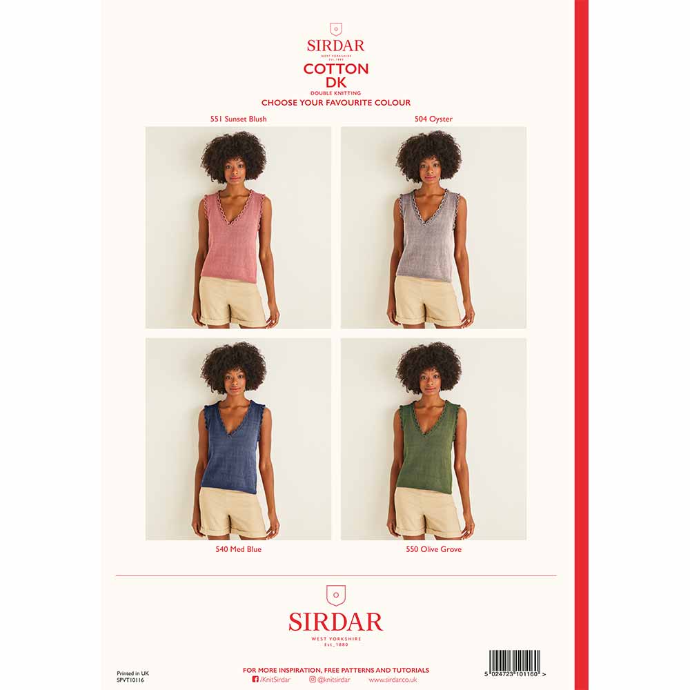 Top in Sirdar Cotton Dk - Image 3