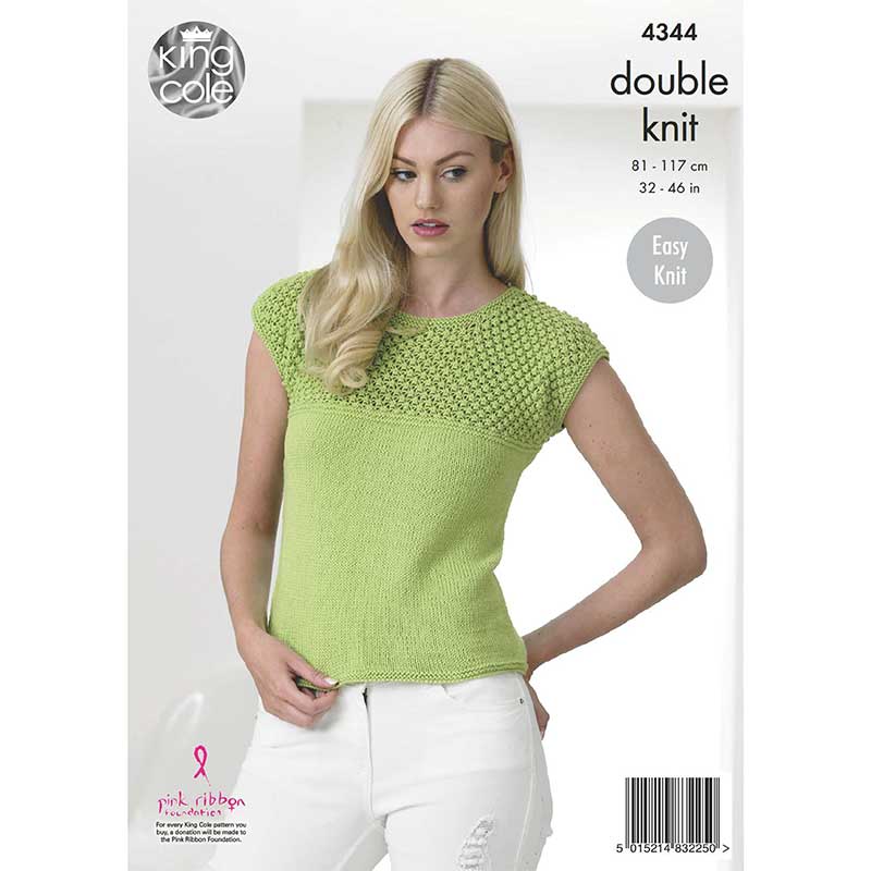 Tops in King Cole Cottonsoft Dk - Digital Version 4344 - Image 2