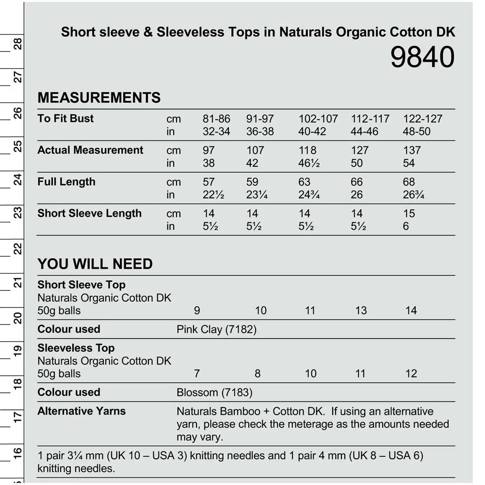 Tops in Stylecraft Naturals Organic Cotton - Image 2