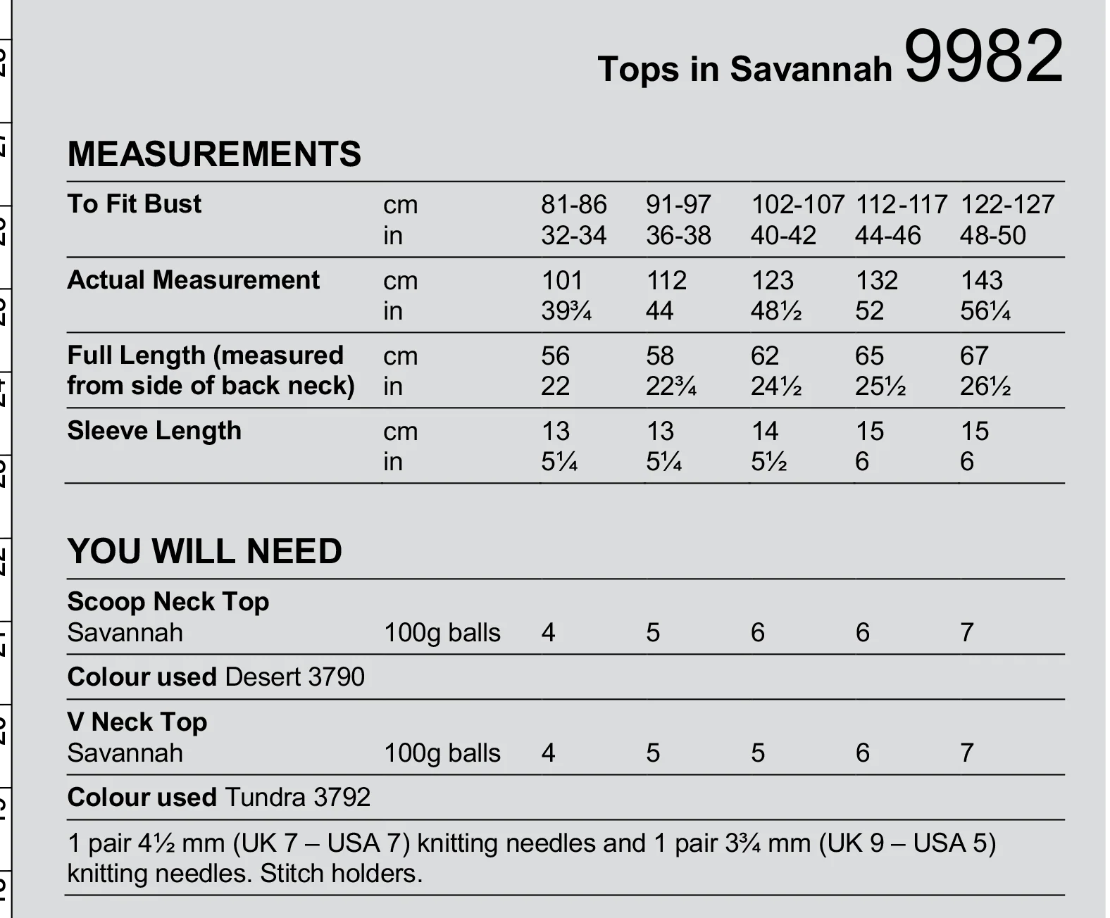 Tops in Stylecraft Savannah Aran - Digital Version 9982 - Image 2