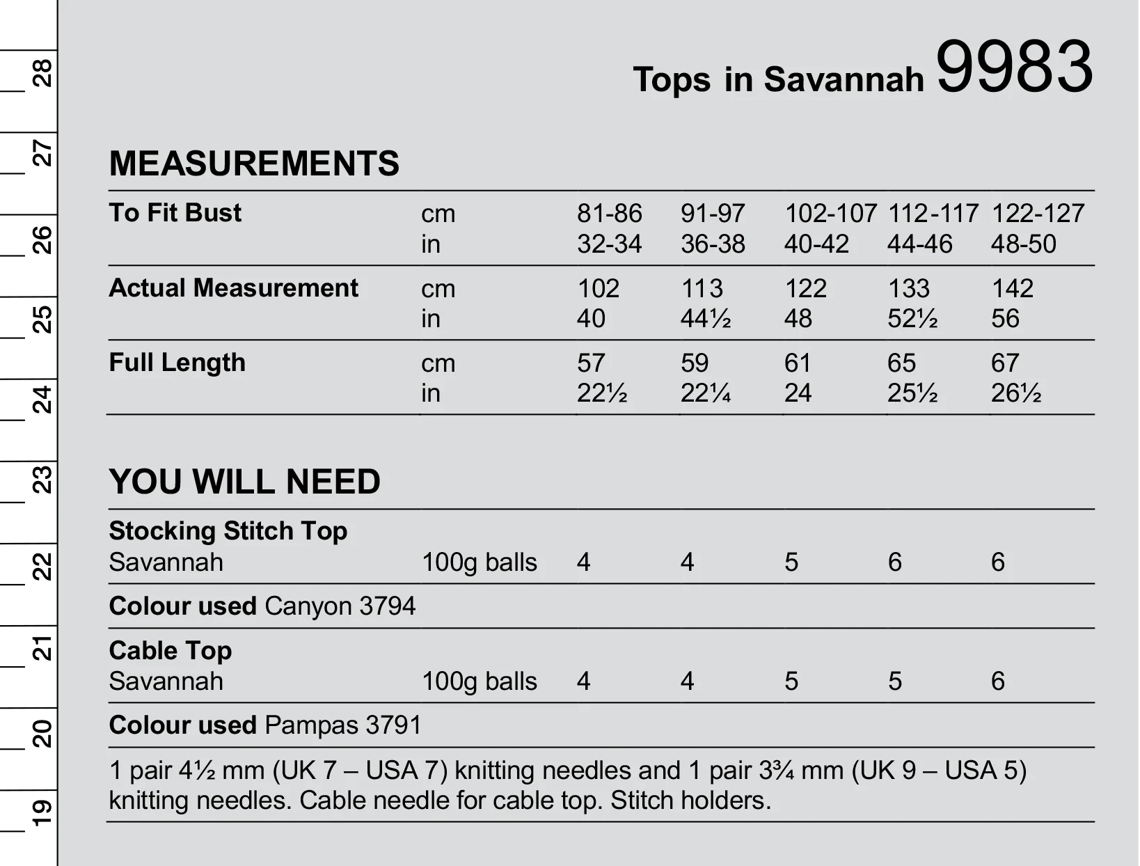 Tops in Stylecraft Savannah Aran - Digital Version 9983 - Image 2