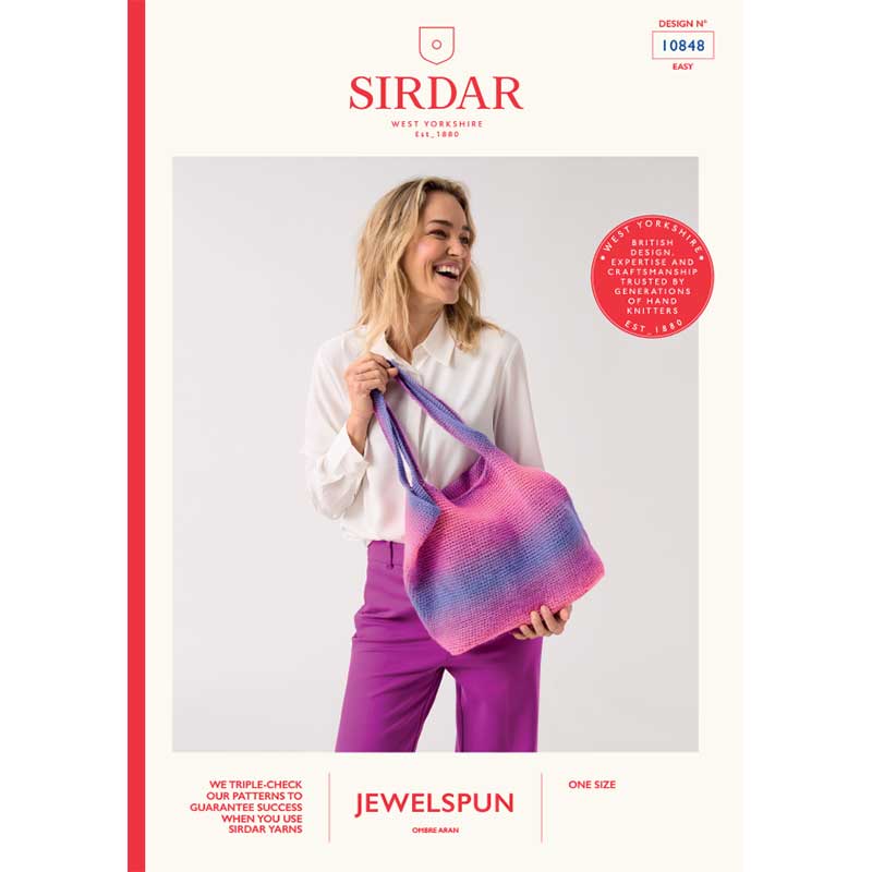 Totally Crochet Tote in Sirdar Jewelspun Ombre Aran