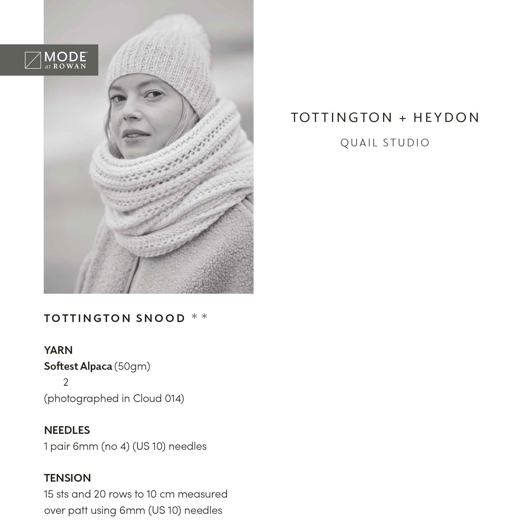 Tottington & Heydon in Mode at Rowan Softest Alpaca & Alpaca Cotton - MIP39-M - Image 2