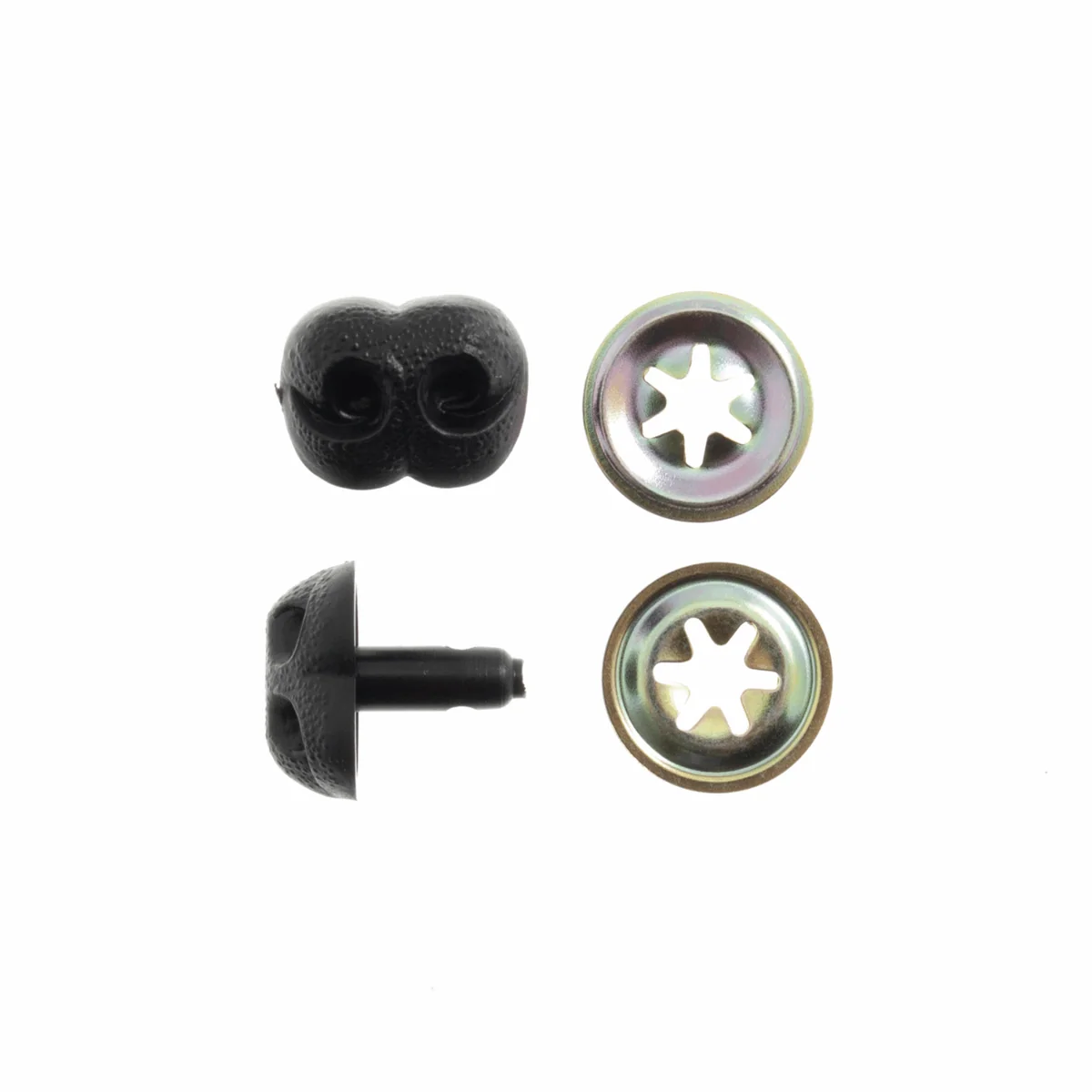 Toy Noses: Animal/Dog 15mm Black 4pack