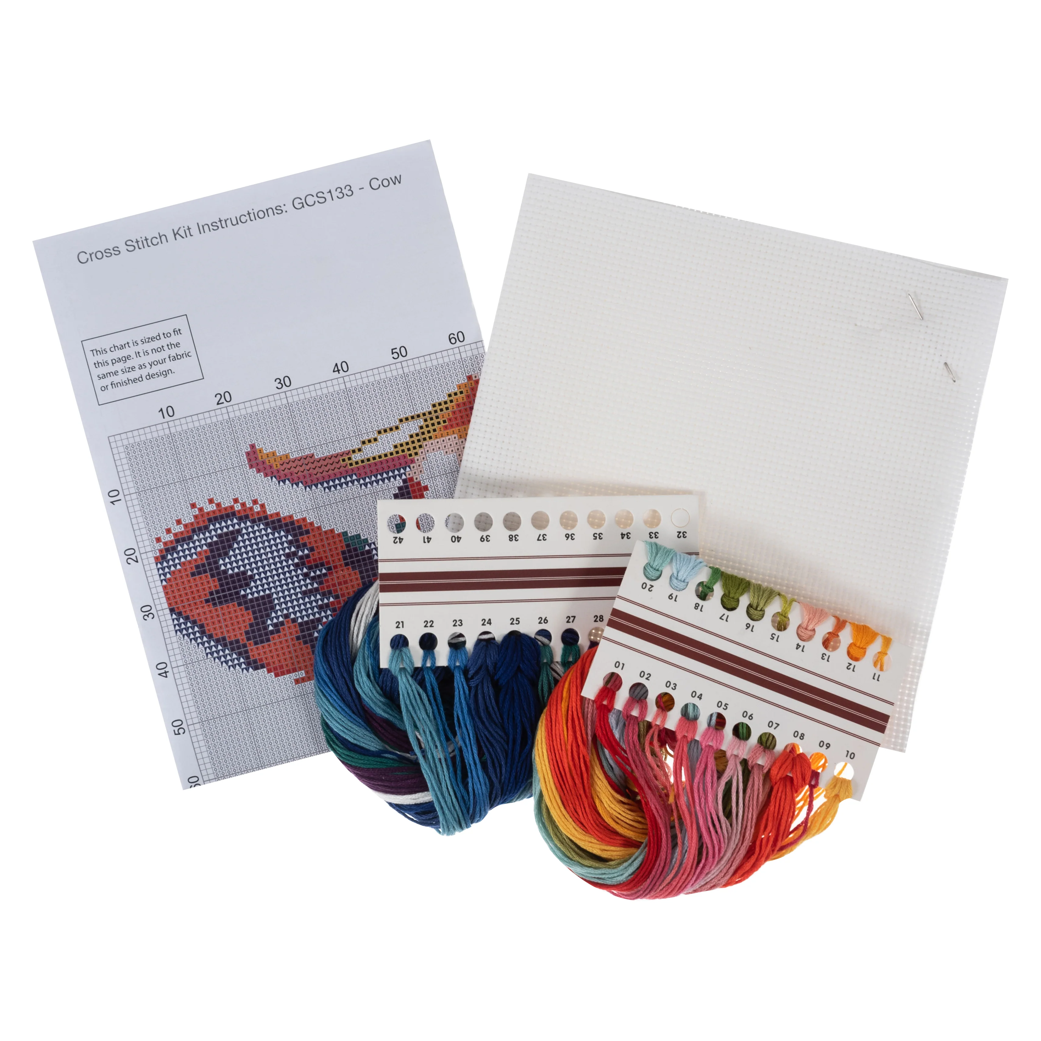 Trimits Counted Cross Stitch Kit, Cow - Image 2