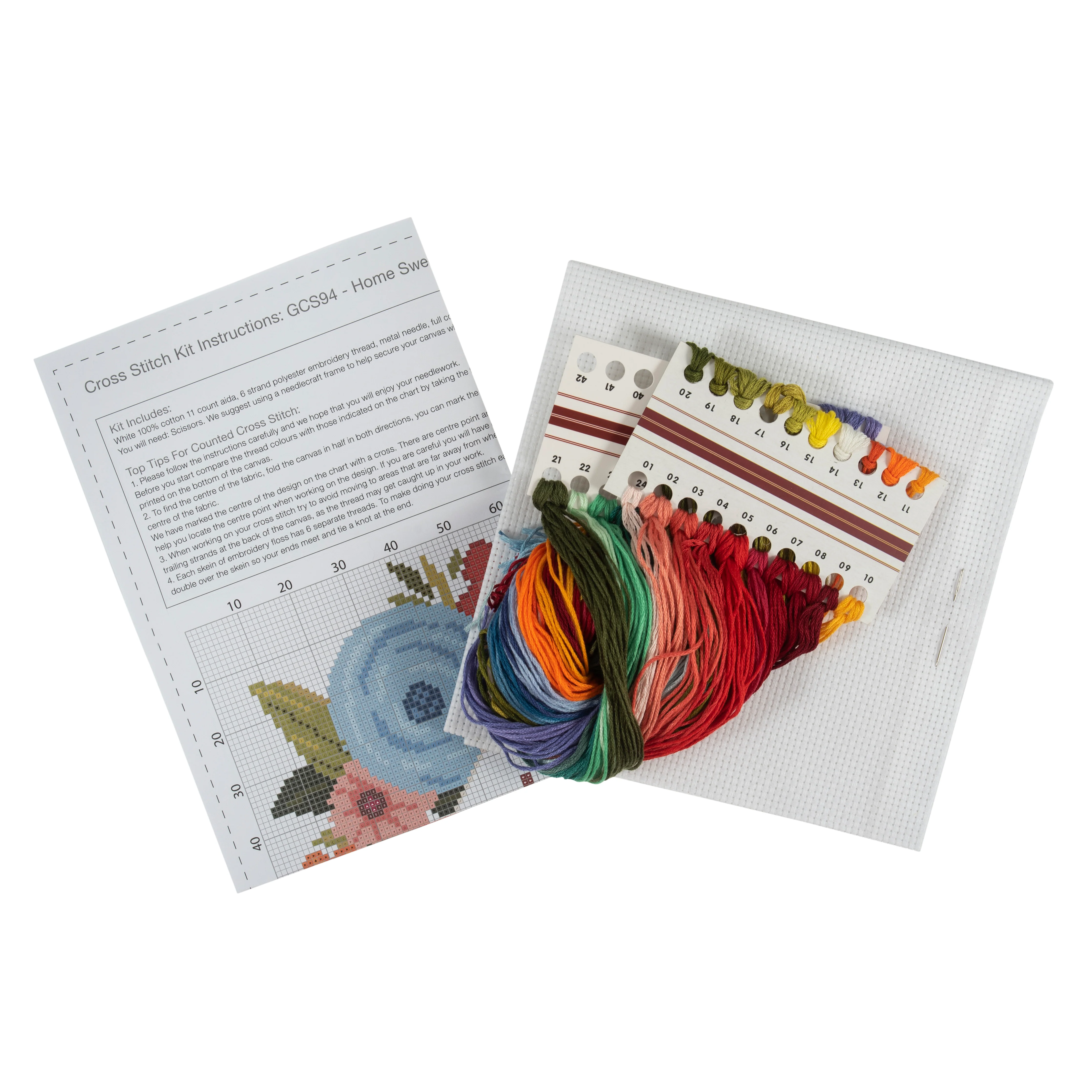 Trimits Counted Cross Stitch Kit, Large: Home Sweet Home - Image 2