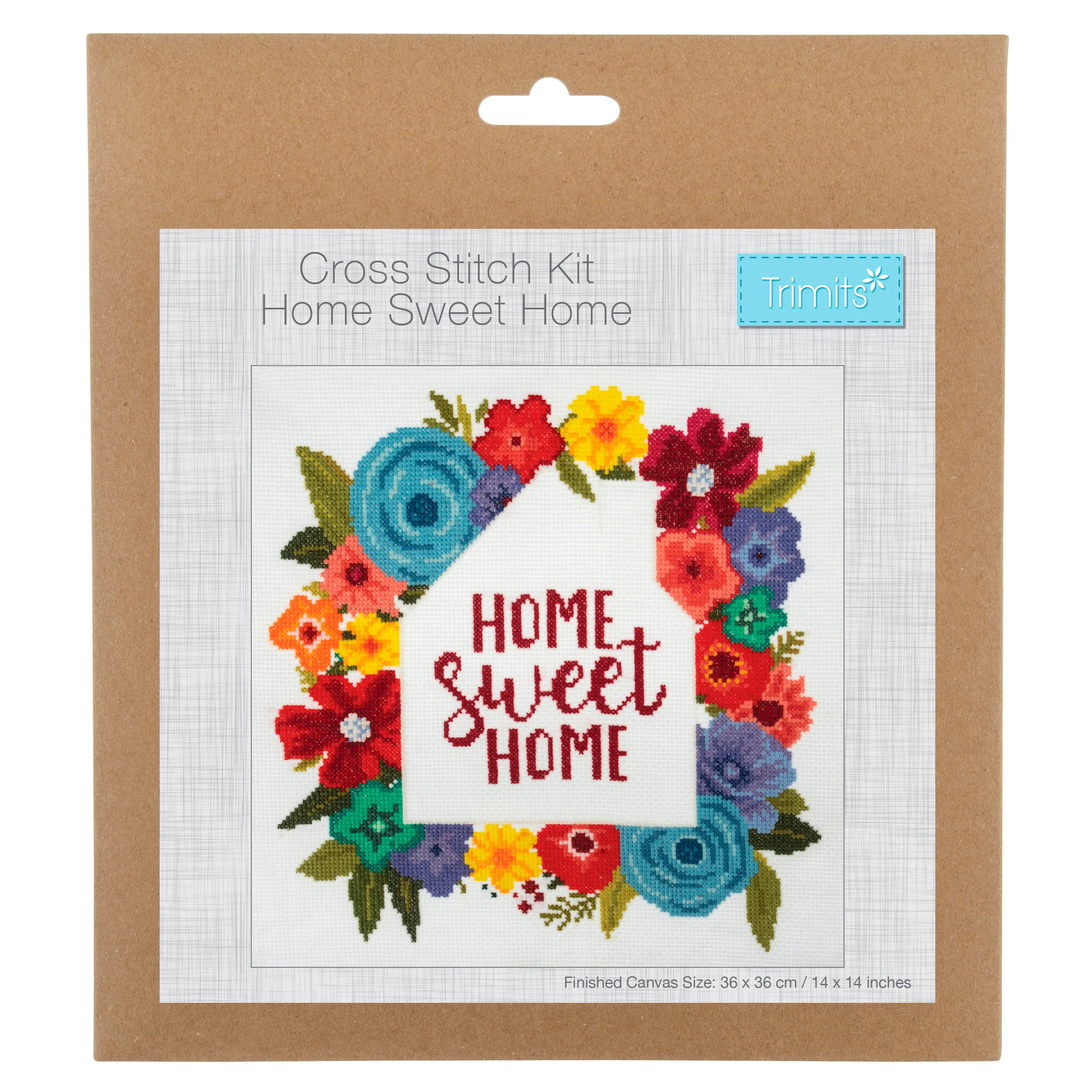 Trimits Counted Cross Stitch Kit, Large: Home Sweet Home - Image 3