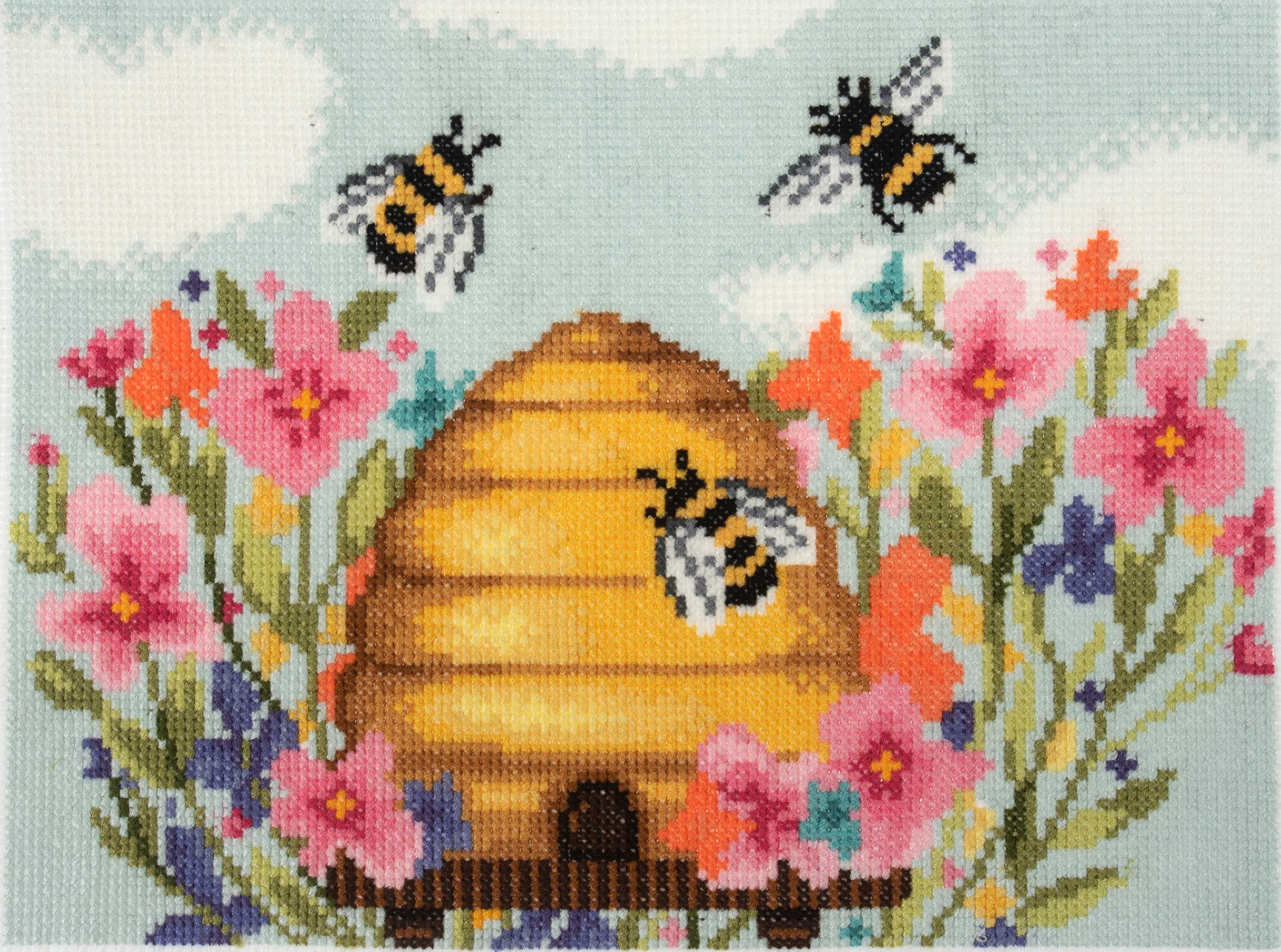 Trimits Counted Cross Stitch Kit, Large: Modern Bee