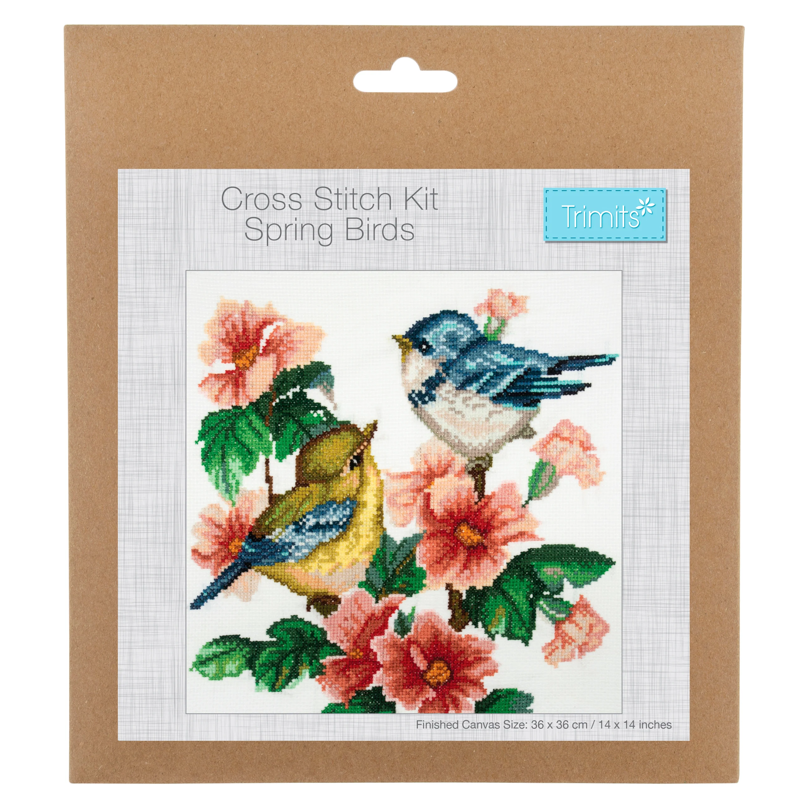 Trimits Counted Cross Stitch Kit, Large: Spring Birds - Image 2