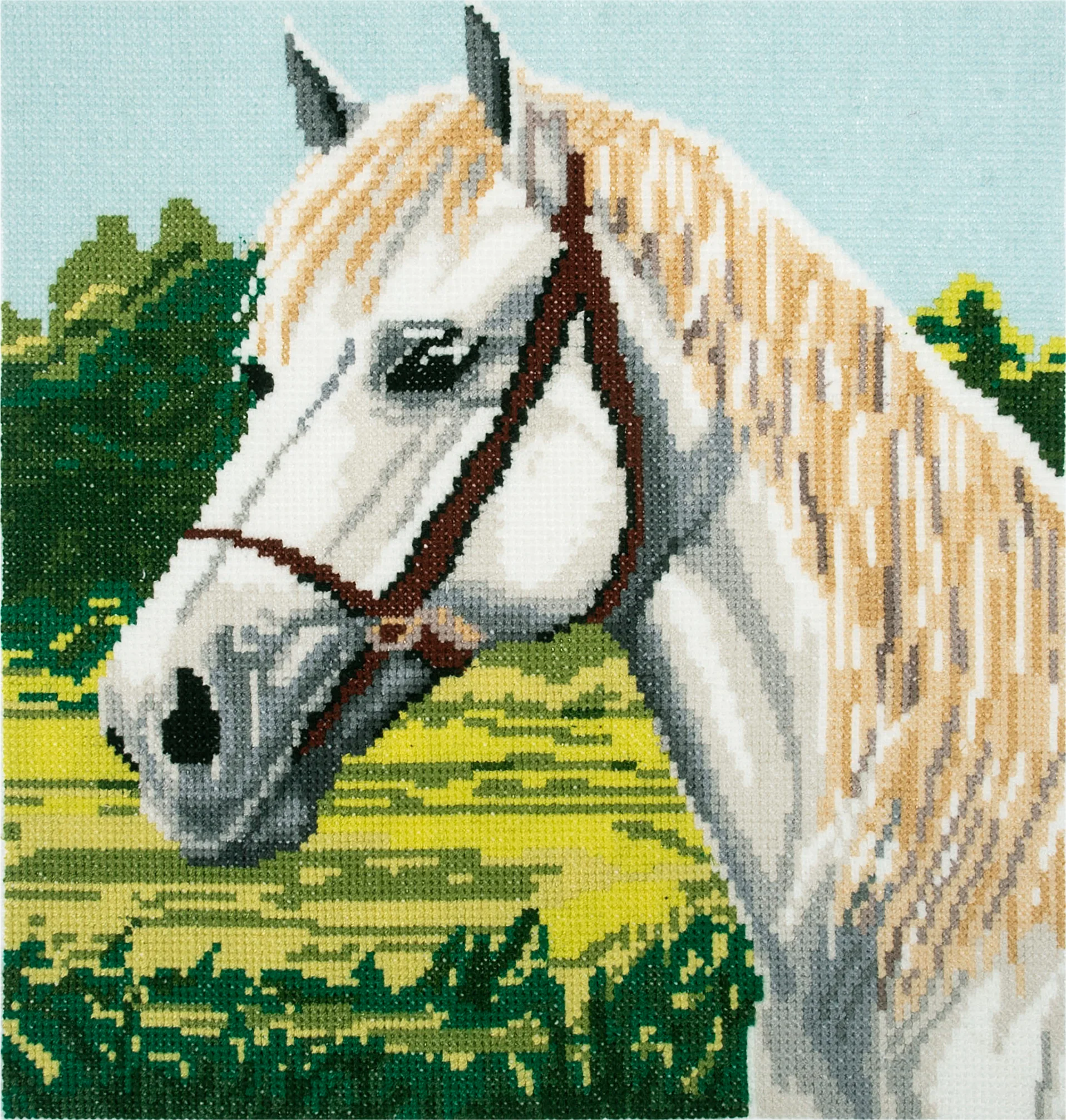 Trimits Counted Cross Stitch Kit, Large: White Horse