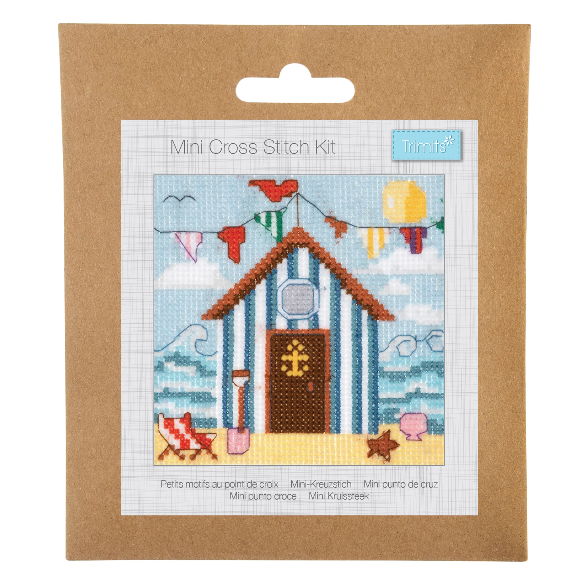 Trimits Counted Cross Stitch Kit, Mini: Beach Hut - Image 2