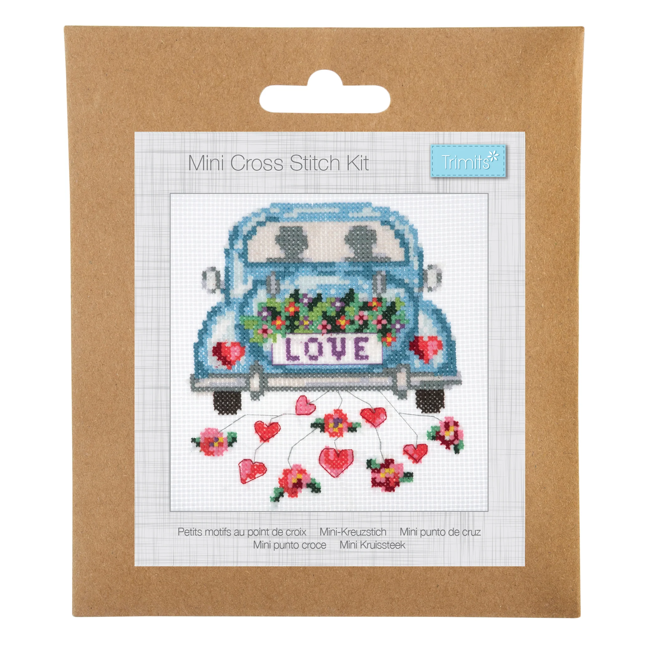 Trimits Counted Cross Stitch Kit, Mini: Love - Image 2