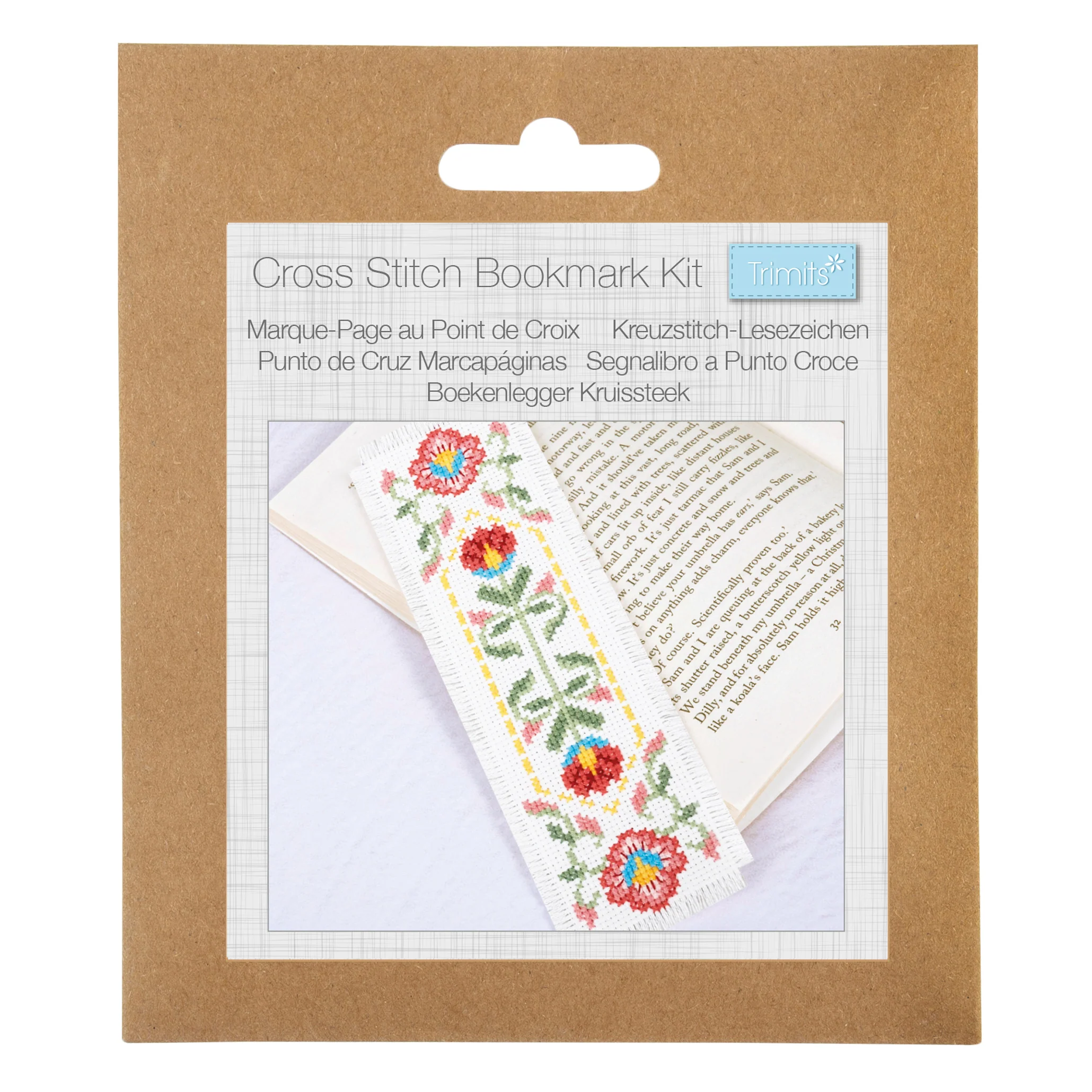 Trimits Cross Stitch Bookmark Kit - Bloom - Image 3