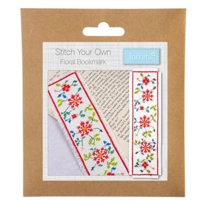 Trimits Cross Stitch Bookmark Kit - Floral - Image 3