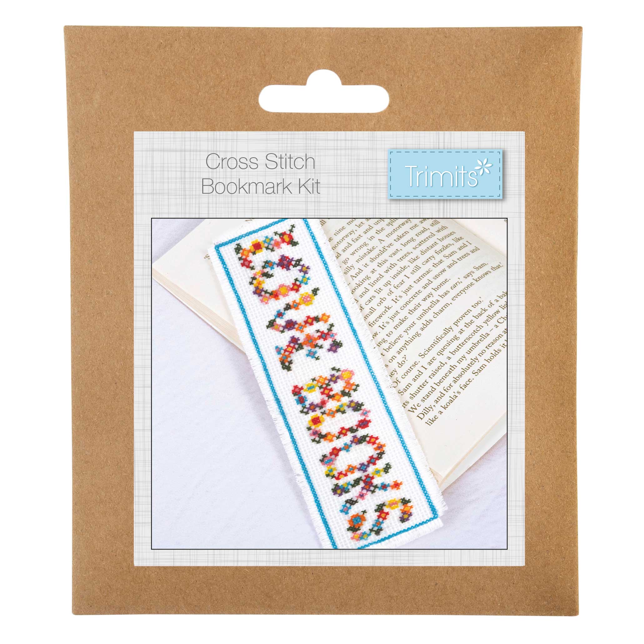 Trimits Cross Stitch Bookmark Kit - Floral Books - Image 3