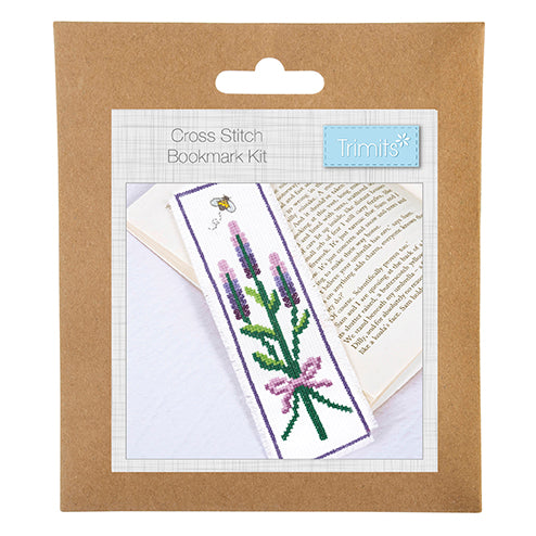 Trimits Cross Stitch Bookmark Kit - Lavender - Image 3