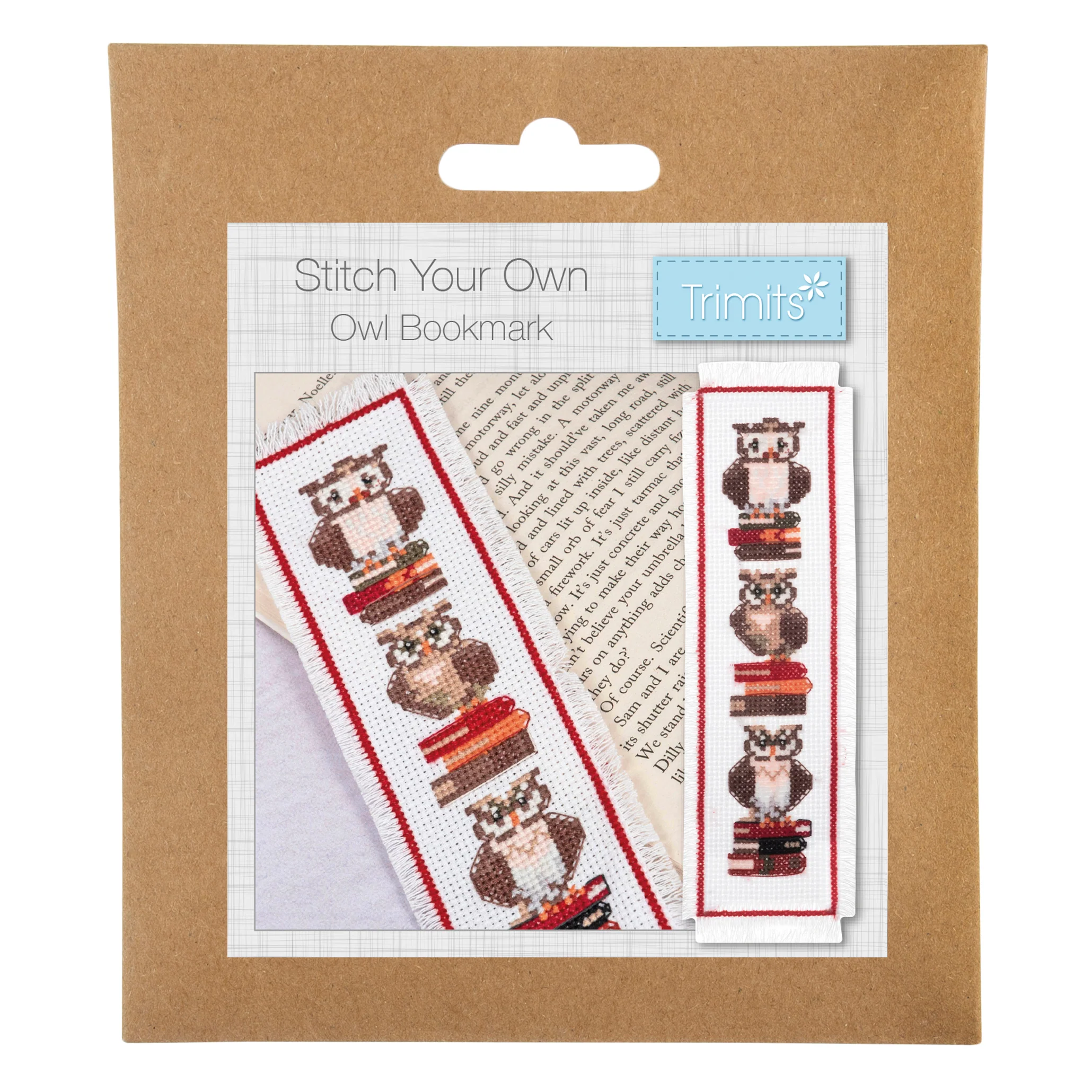 Trimits Cross Stitch Bookmark Kit - Owls - Image 3