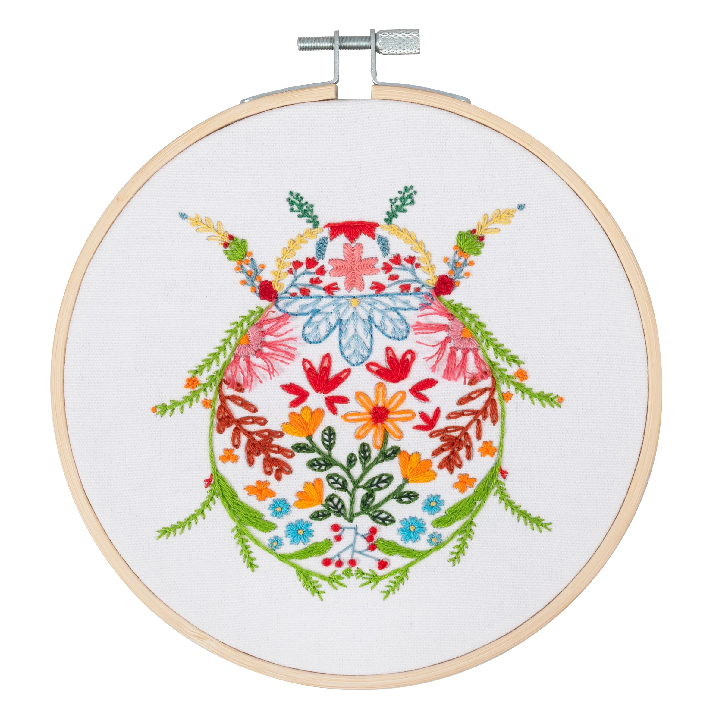 Trimits Embroidery Kit With Hoop- Bug